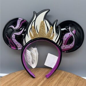 Disney Parks Ursula Villain Little Mermaid Ears Headband NEW WITH TAGS